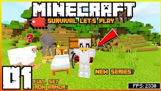 Full Set Of Iron Armor Agad! | Minecraft Survival Let's Play | Episode 01