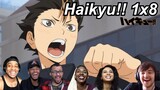 Haikyu!! 1x8 Reactions | Great Anime Reactors!!! | 【ハイキュー!!】【海外の反応】