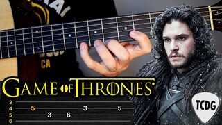 Como tocar la canción de Juego de Tronos en Guitarra Acústica | Tablaturas TCDG