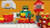 Monster School_ WORK AT FRIED CHICKEN PLACE! - Minecraft Animation