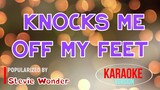 Knocks Me Off My Feet - Stevie Wonder | Karaoke Version |HQ 🎼📀▶️