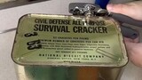 Eating 60 year old FALLOUT SHELTER Survival Crackers ☢️