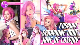 Seraphine Cosplay - Jane Jie Seraphine Cosplay Imut Banget. Pinknya Luar Dalam😍😍❤️