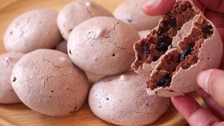 คุกกี้ช็อคโกแลเมอแรงค์ Chocolate Meringue Cookies l ครัวป้ามารายห์