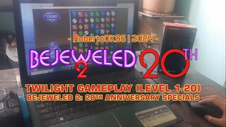 Bejeweled 2 gameplay with new gaming mouse (Twilight Mode  - First 20 Levels)