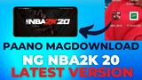 HOW TO DOWNLOAD NBA2K 20 ON MOBILE/ANDROID