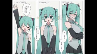 各种形态下的miku～