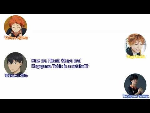 (Part 2) Haikyuu VAs meet Haikyuu stage play actors, Q&A! (eng sub)