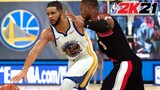 NBA 2K21 Modded Bubble Showcase | Warriors vs. Trailblazers | Current Gen Gameplay