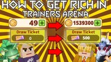 HOW TO GET RICH VERY FAST IN TRAINERS ARENA || BLOCKMAN GO