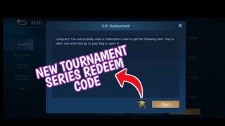 New tournament series redeem code in mobile legends | Redeem code December 25, 2020