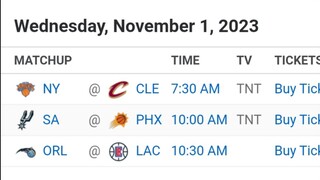 NBA Picks l November 1, 2023 l Philippine Time | Pinoy Silent Picks