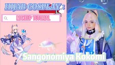 Sangonomiya Kokomi cosplay makeup tutorial