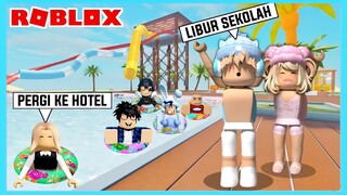 Aku Dan Adiku Bersama Teman Liburan Di Kolam Renang Hotel Di Roblox Brookhaven ft @Shasyaalala