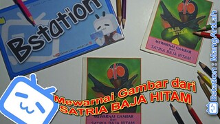 Mewarnai gambar Jadoel dari Satria Baja Hitam