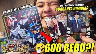 BEGINI DOANG 600 RIBU?! AKU DAPET BINDER KAMEN RIDER GEATS & GOTCHARD! ADA KARTU ACE & HOUTARO JUGA!