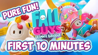 FIRST time playing Fall Guys reaction