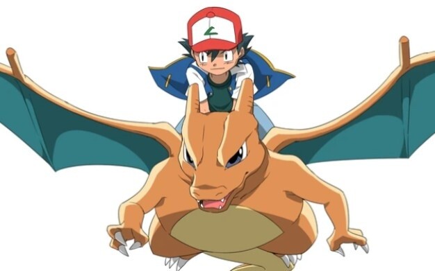 Animasi|Pokémon-Ash Ketchum dan Charizard