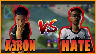 A3RON VS HATE | 5 VS 5 RANK GAME | GAMEPLAY | MLBB!