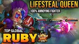 100% ANNOYING! RUBY BEST BUILD 2022 | TOP GLOBAL RUBY GAMEPLAY | MOBILE LEGENDS✓