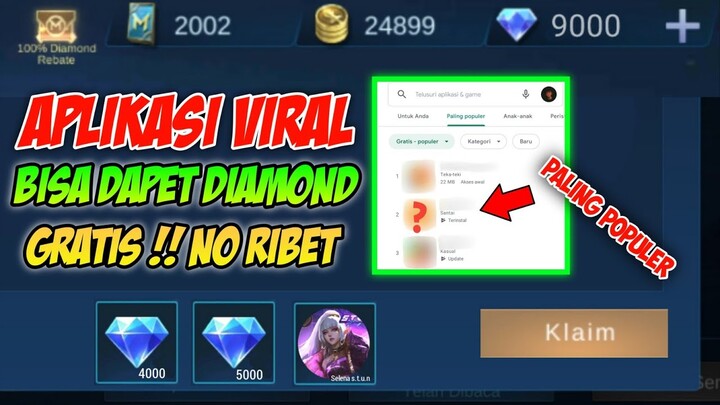 APLIKASI PENGHASIL DIAMONDS MOBILE LEGENDS TERCEPAT 2021!! CARA DAPATKAN DIAMOND MLBB GRATIS