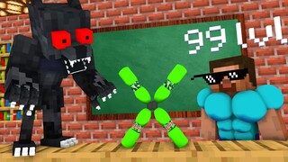 Monster School : BABY MONSTERS WEREWOLF HORROR CHALLENGE - Minecraft Animation
