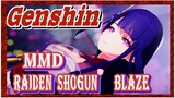 [Genshin, MMD] Raiden Shogun keren sekali "BLAZE"