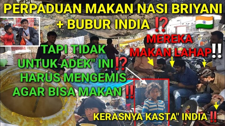 MAKAN PUAS PORSI BANYAK CUMA DI INDIA❗NASI BRIYANI+BUBUR India, MURAH MERIAH, AUTO KENYANG FULL❗