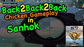 BackToBack Chicken Dinner Gameplay in Sanhok | PUBG MOBILE - IPAD MINI 5