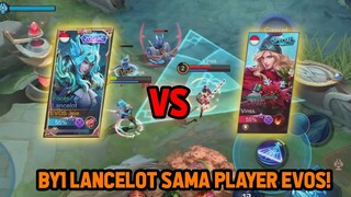 BY1 LANCELOT DAN GUSION SAMA PLAYER EVOS! SIAPA YANG MENANG ? - Mobile Legends