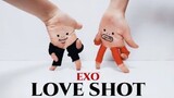 【手指舞SonyToby】没想到EXO的舞还可以这么跳！用手指跳完的《Love Shot》惊艳到EXO也自叹不如！