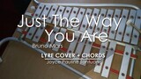 Just The Way You Are - Bruno Mars - Lyre Cover