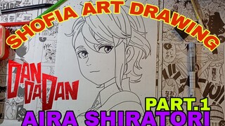 drawing AIRA SHIRATORI DARI ANIME DANDADAN part.1