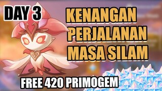 Event Kenangan Perjalanan Masa Silam - DAY 3 | FREE 420 PRIMOGEM 【Genshin Impact】