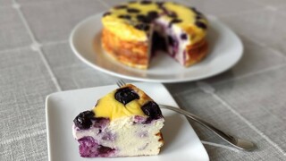 Easiest Blueberry Yogurt Cake / No Added Sugar, No Oil, No Flour / Gluten Free Recipe