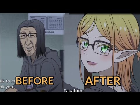 Ojisan transform to Tsundere Elf san🤣|Uncle from another world episode 3