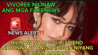 VIVOREE NILINAW NA ANG GIRLFRIEND NI DONNY AY ANG KAIBIGAN NIYANG SI BELLE MARIANO🚨‼️