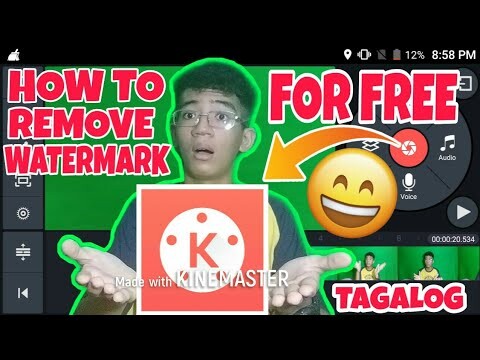 HOW TO REMOVE WATERMARK IN KINEMASTER TAGALOG TUTORIAL! (For Beginners) 2020