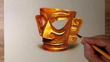 [Color Lead] Drawing The Gold Mask From The Sanxingdui Ruins