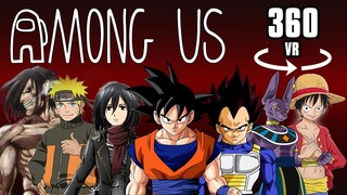 360° Among Us Anime Edition | Attack on Titan | DBZ | One Piece | Naruto