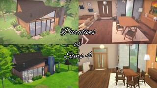 Paralives House but in Sims 4 (Inspired/NO CC) - TS4 [SPEED BUILD]