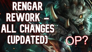 RENGAR REWORK (Updated) - All Changes | League of Legends