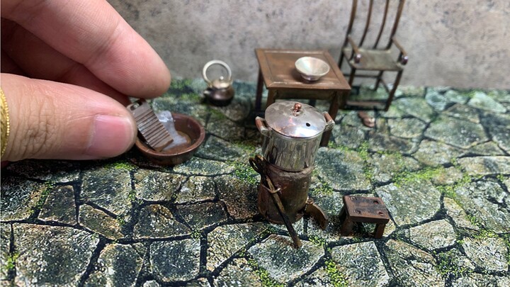 [Miniature] Hand-made Silver Stockpot