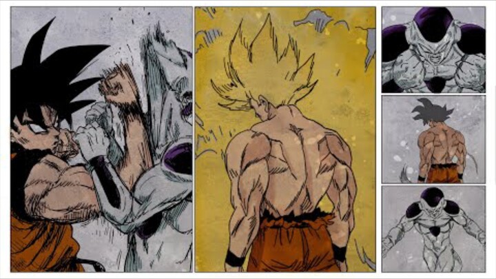 Pertandingan Super Ajin Goku vs Frieza [Dibuat oleh Penggemar]