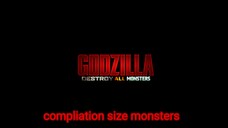 Godzilla Destroy All Monsters Compliation Size Monsters DesMattrex