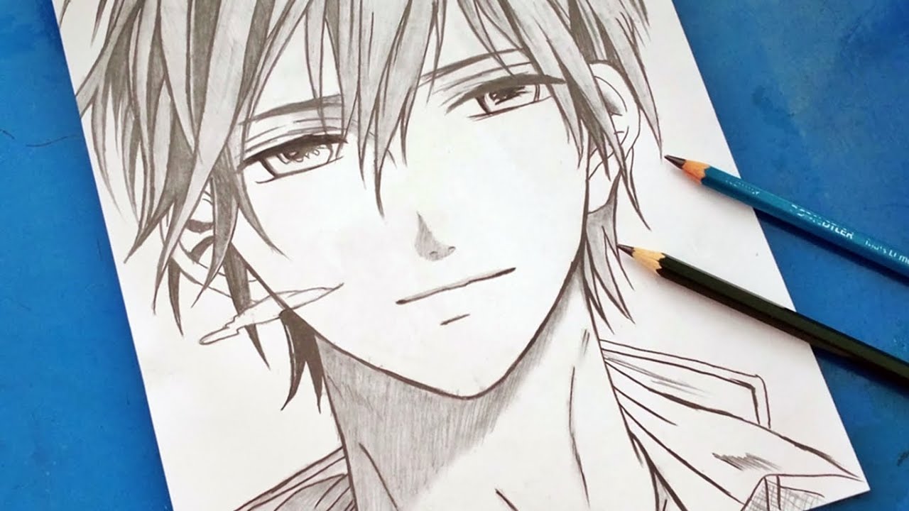 How to Draw Anime - Male manga Character - Bilibili