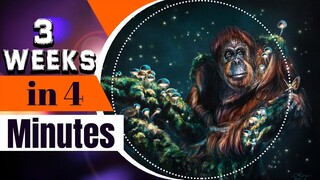 Orangutan| Tranquil Time Lapse | Acrylic Painting