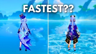 FURINA is the FASTEST? ? Furina Water Speed Comparison [Genshin Impact]