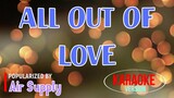 All Out Of Love - Air Supply | Karaoke Version ðŸŽ¼