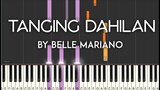 Tanging Dahilan by Belle Mariano synthesia piano tutorial | with lyrics / free sheet music